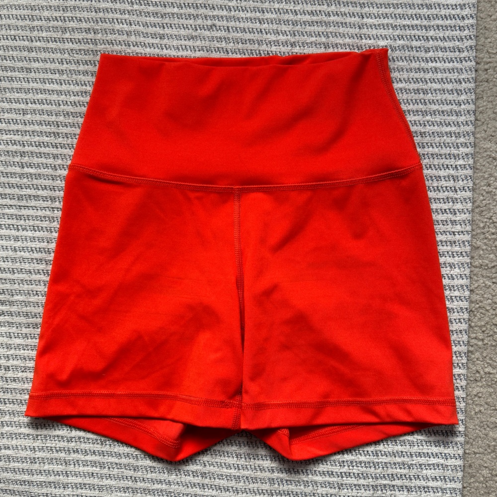 Yogalicious Lux Orange Shorts Size Small WORN ONCE